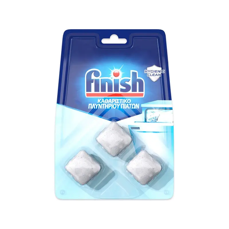 FINISH καθαριστικό πλυντηρίου πιάτων hygiene clean 3τεμ