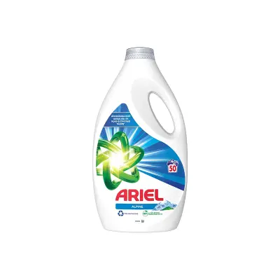 ARIEL Alpine, Υγρό Απορρυπαντικό Πλυντηρίου Ρούχων, 50 μεζούρες