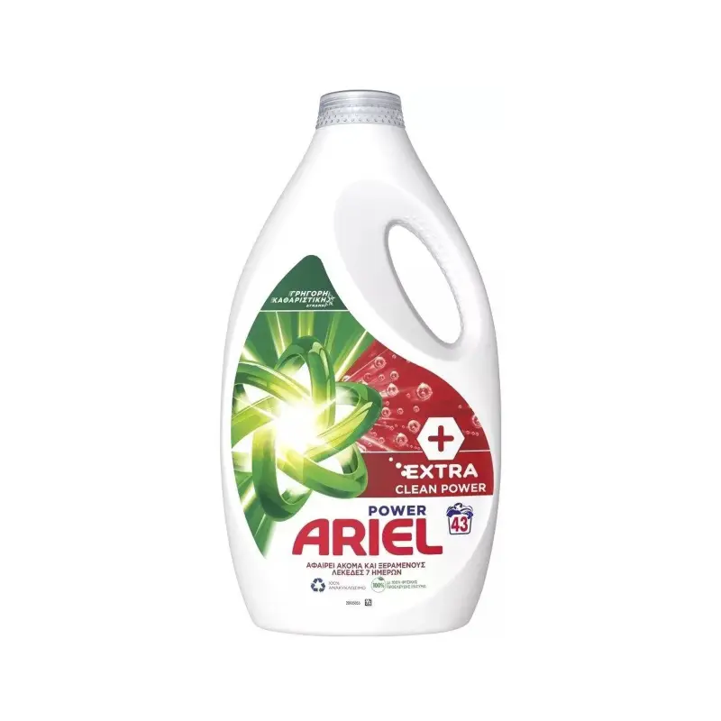 ARIEL Υγρό Απορρυπαντικό Ρούχων Extra Clean 43 Μεζούρες