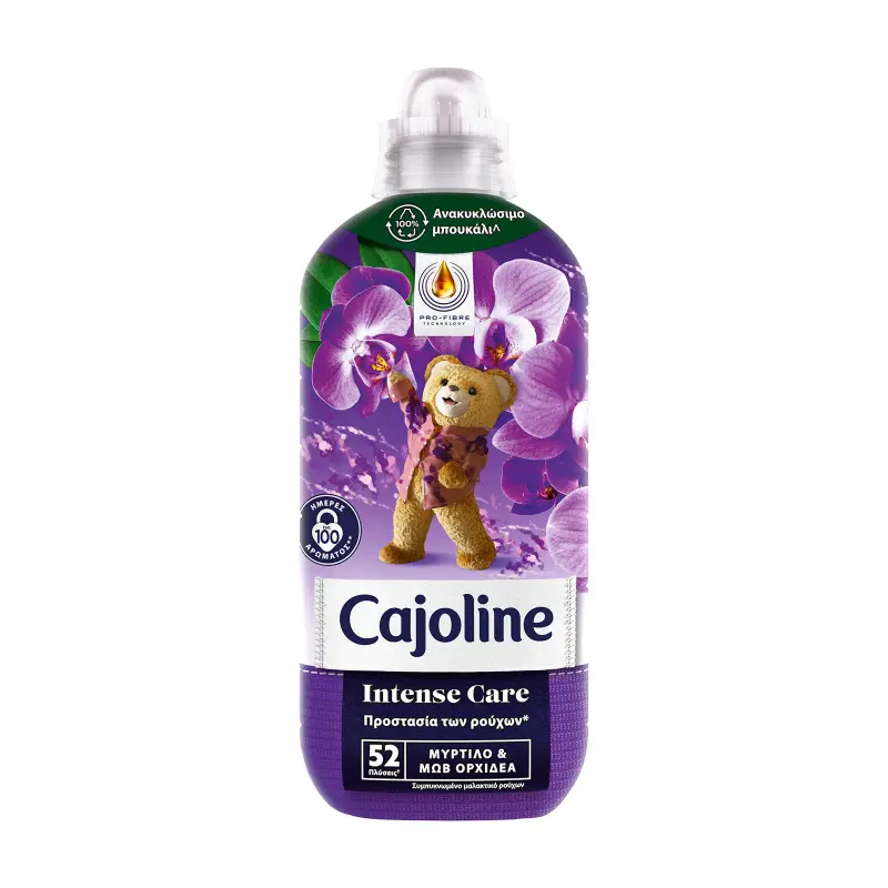 CAJOLINE Intense Care Μαλακτικό Ρούχων Συμπυκνωμένο Μύρτιλο & Μoβ Ορχιδέα 52 πλύσεις