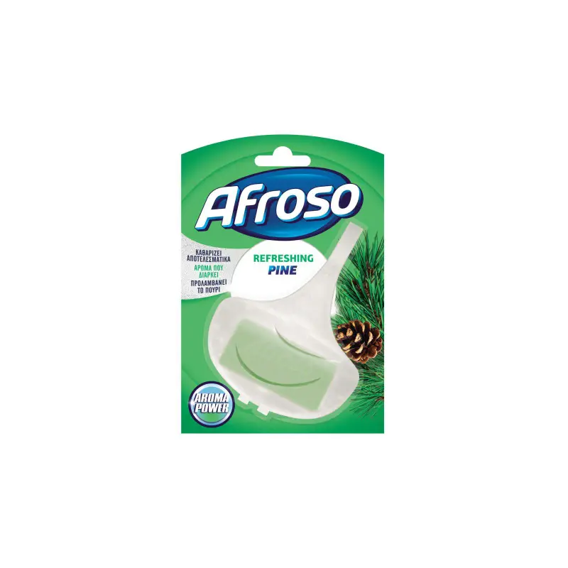 AFROSO Καθαριστικό Block Τουαλέτας Refreshing Pine 40g