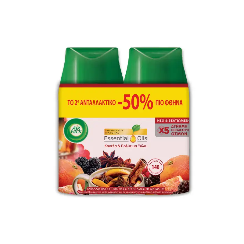 AIRWICK FRESHM.ΑΝΤΑΛ.TOL FIRE&SPICE 2T.TO