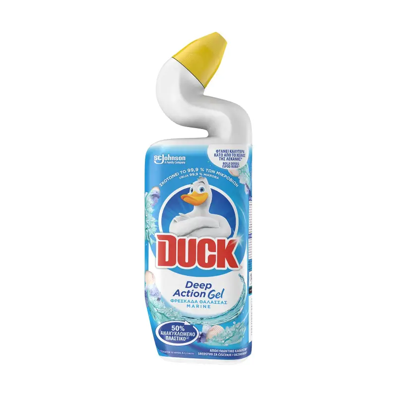 DUCK Deep Action Καθαριστικό Τουαλέτας Τζελ Φρεσκάδα Θάλασσας 750ml