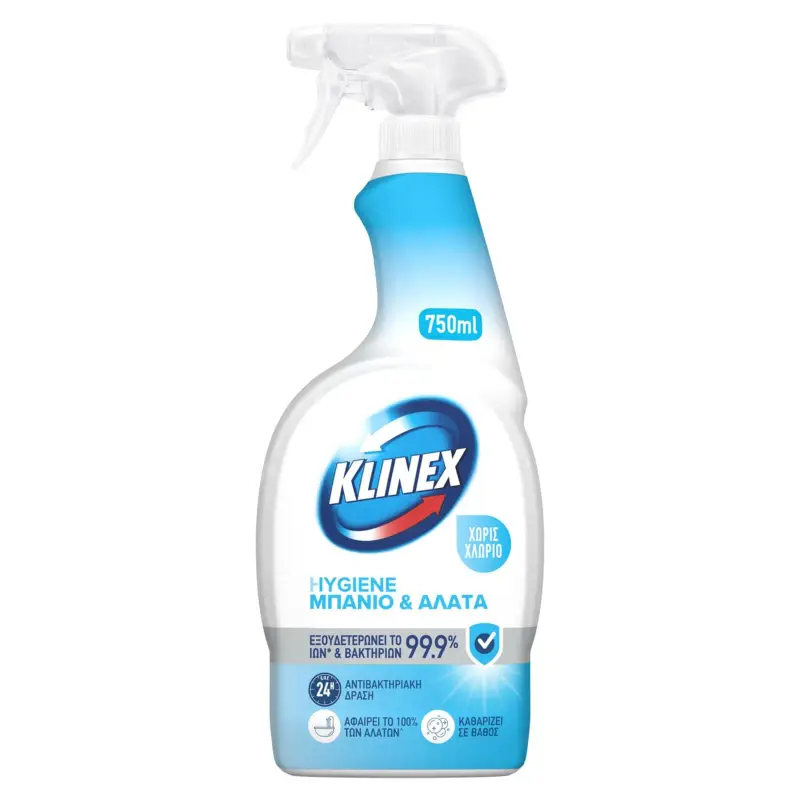 KLINEX Spray Καθαρισμού Hygiene Μπάνιο 750ml