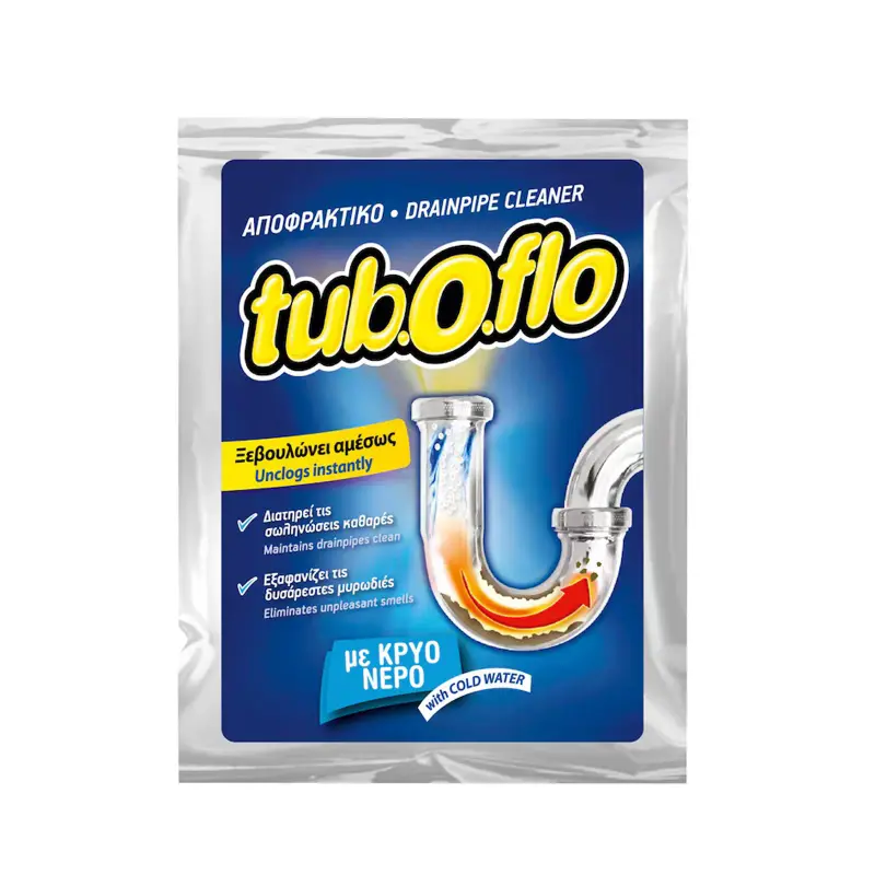 TUBOFLO Αποφρακτικό Σκόνη Κρύο Νερό 60g
