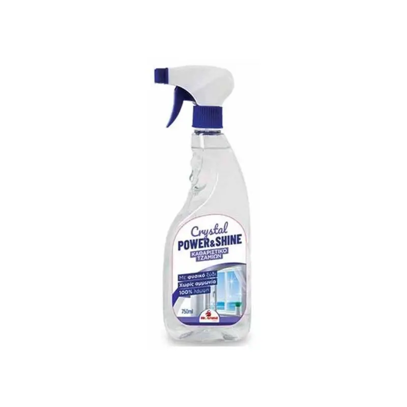 Υγρό τζαμιών MR.GRAND crystal χωρίς αμμωνία αντλία 750ml