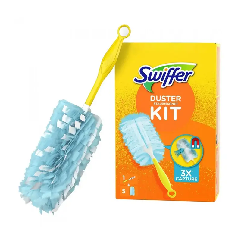 SWIFFER Duster Kit_Πανάκι Ξεσκονίσματος Με Χειρολαβή & 5 Ανταλλακτικά