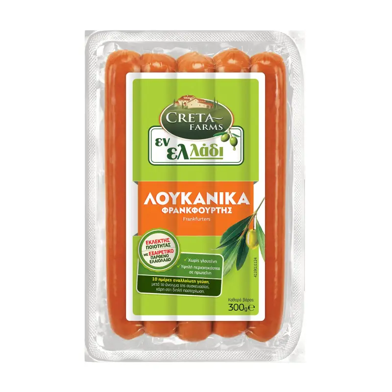 CRETA FARMS ΕΝ ΕΛΛΑΔΙ ΛΟΥΚΑΝΙΚΑ ΦΡΑΝΚΦΟΥΡΤΗΣ 300g