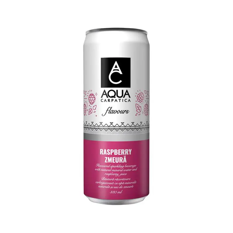 AQUA CARPATICA Ανθρακούχο νερό Raspberry 4x330ml