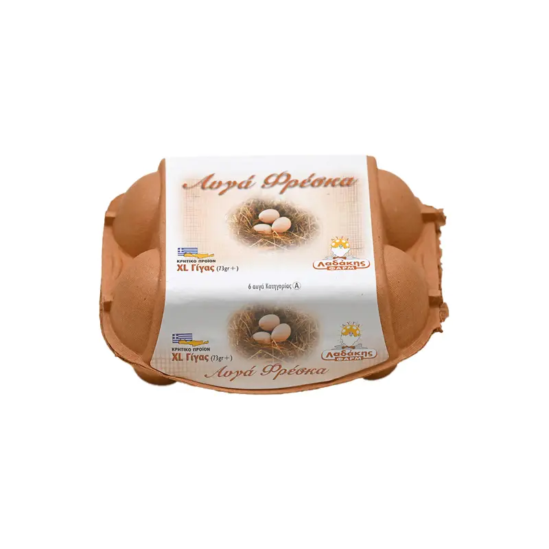 ΛΑΔΑΚΗΣ FARM Αυγά Extra Large 73+ gr 6τεμ