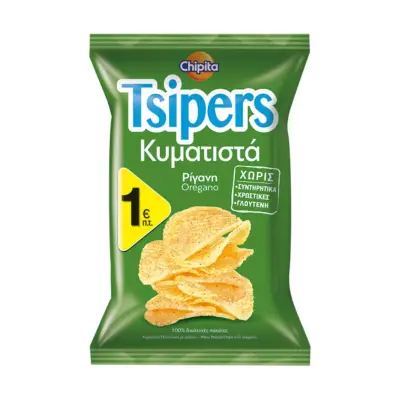 TSIPERS Κυματιστά Πατατάκια με Ρίγανη 45ΓΡ
