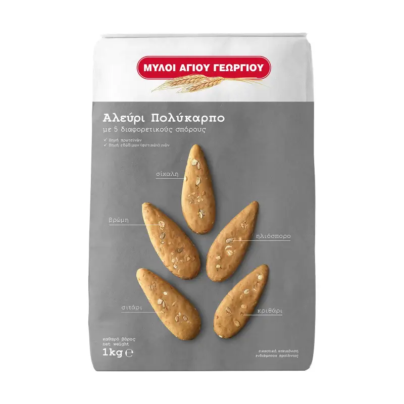 ΜΥΛΟΙ ΑΓΙΟΥ ΓΕΩΡΓΙΟΥ Αλεύρι Πολύκαρπο 1kg