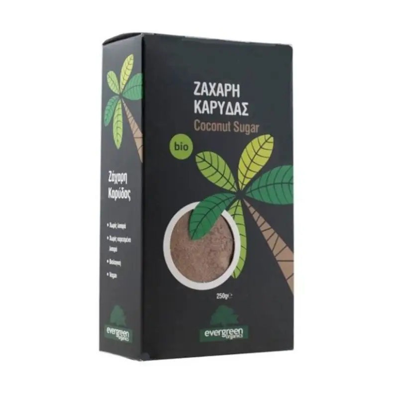 EVERGREEN Ζάχαρη Καρύδας Βιολογική 250g