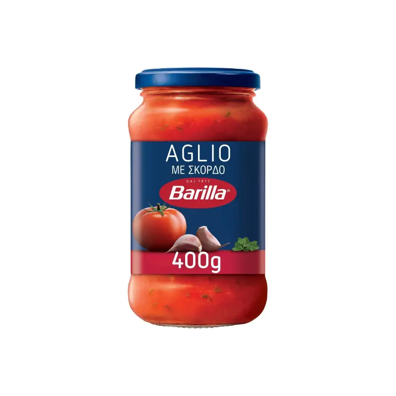 BARILLA Σάλτσα Τομάτας Aglio με Σκόρδο 400g