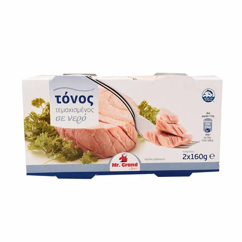MR.GRAND Τόνος Σε Νερό 2×160γρ