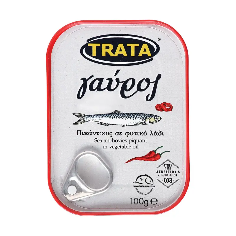 TRATA Γαύρος Πικάντικος σε Φυτικό Λάδι 100g