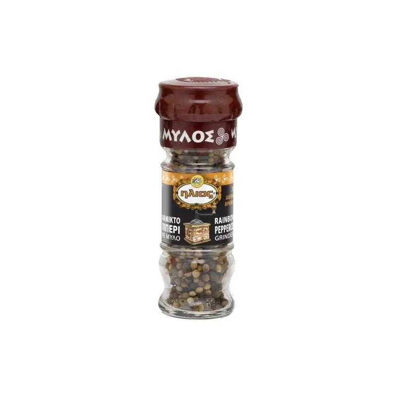 ΗΛΙΟΣ Πιπέρι Ανάμεικτο Μύλος Γυάλινος 25gr