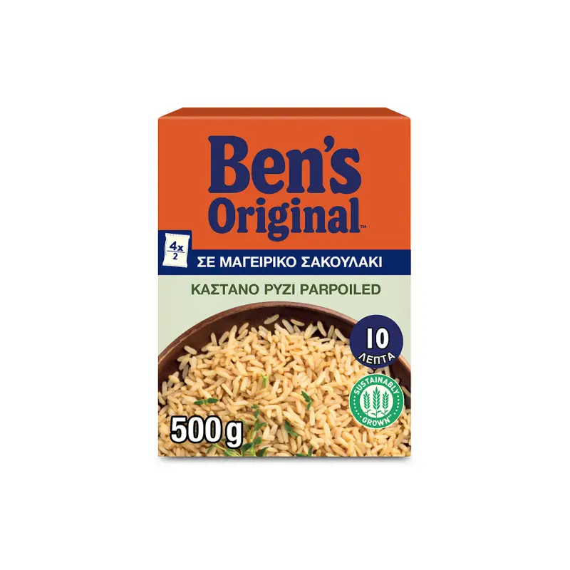 BEN_S ORIGINAL Ρύζι Καστανό σε σακουλάκι 500gr