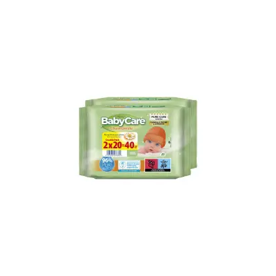 BABY CARE Xαμομήλι Mini Pack Μωρομάντηλα 2X20 τεμ