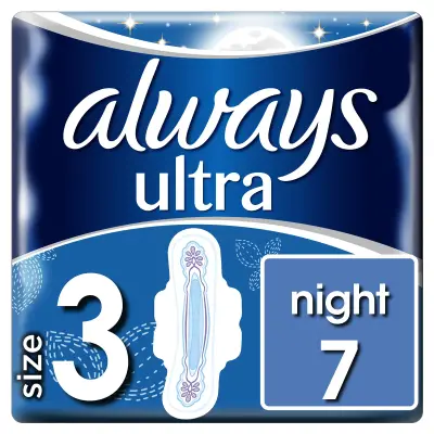 ALWAYS Σερβιέτες ONM Ultra Night 100' protection (7 τεμ) Κ.Ε