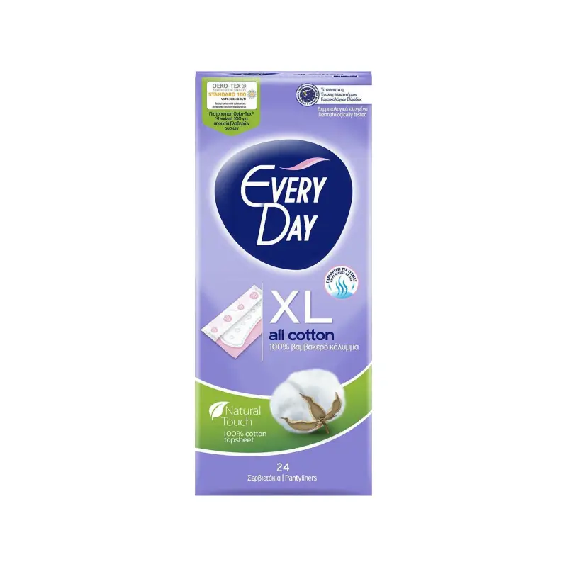 EVERYDAY All Cotton XL Σερβιετάκια 24τμχ