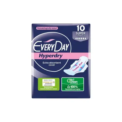 EVERYDAY Σερβιέτες Hyperdry Eliptica Ultra Plus Super 10τεμ