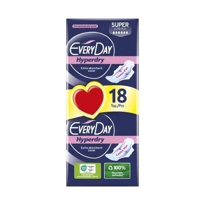 EVERYDAY Σερβιέτες Ultra Plus Hyperdry Economy Super 18 Τεμ