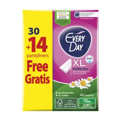 EVERYDAY Σερβιετάκια Extra Dry Extra Large 30τεμ +14τεμ Δώρο