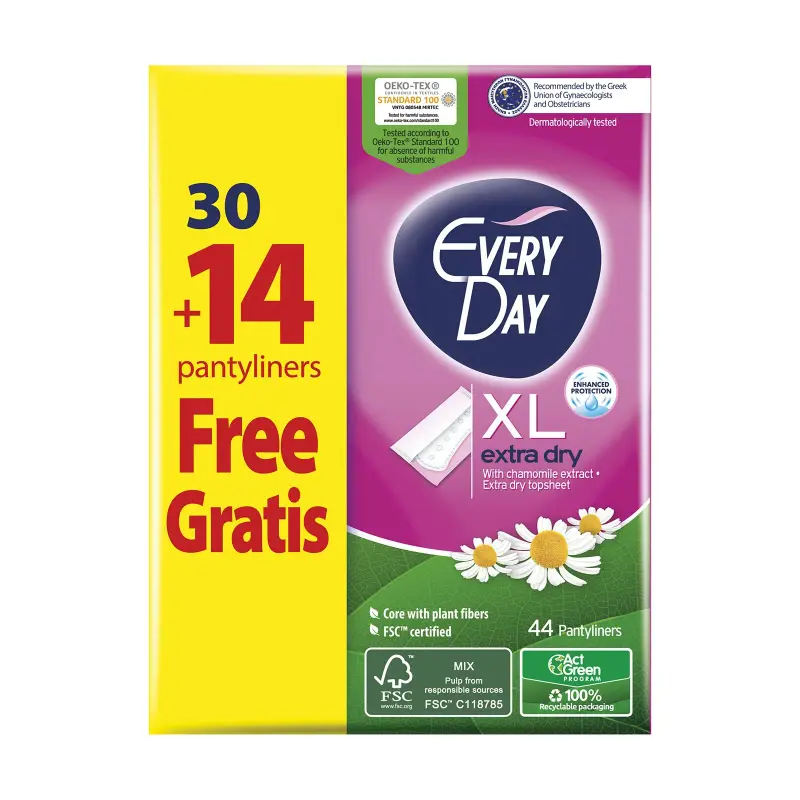 EVERYDAY Σερβιετάκια Extra Dry Extra Large 30τεμ +14τεμ Δώρο