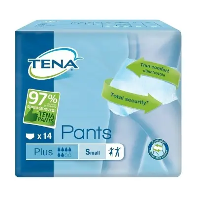 TENA Plus Πάνες Βρακάκι Ακράτειας Small 14τμχ