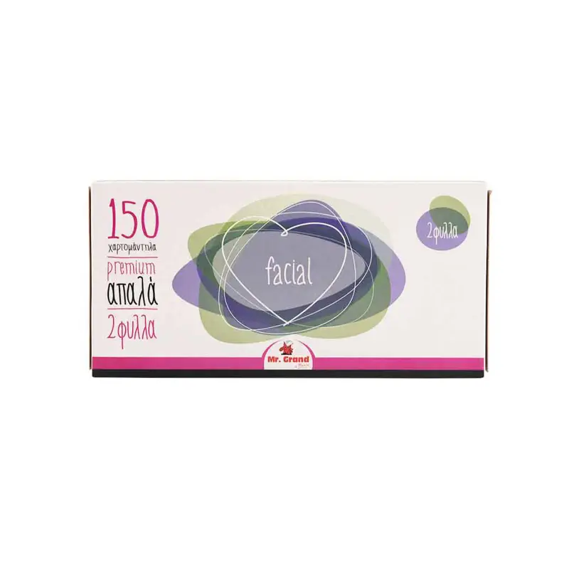 MR.GRAND Χαρτομάντηλα Facial 2Φύλλων 150τεμ. 197γρ