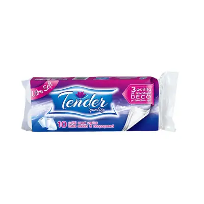 TENDER Χαρτί Υγείας 10 Ρολά 3 Φύλλων (120gr_Ρολό)