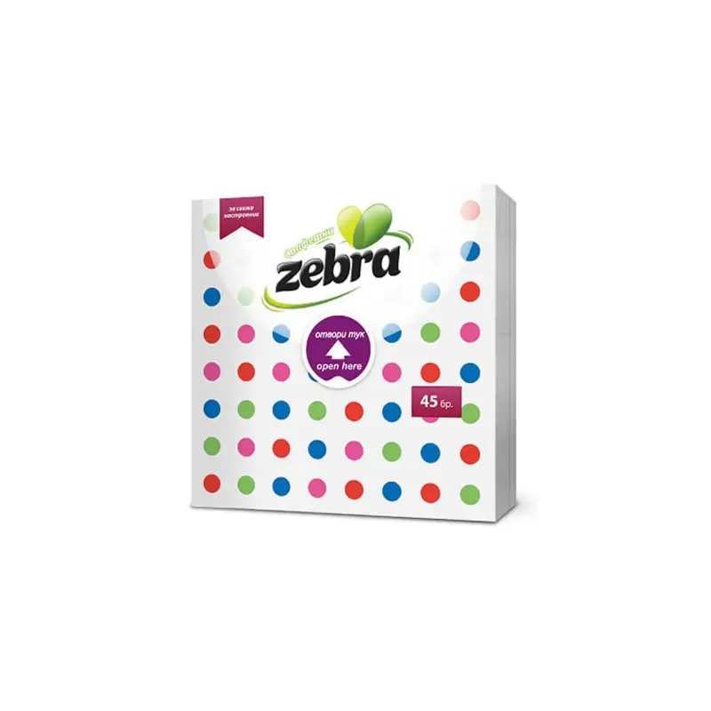 ZEBRA Paper Napkin 33x33cm (Easy Open) 45pcs