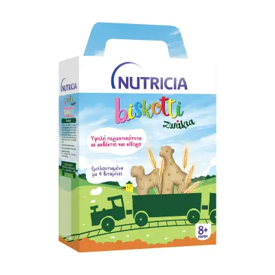 NUTRICIA Biskotti Μπισκότα Ζωάκια 8+ Μηνών 180g