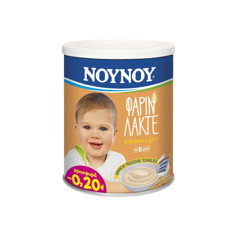 ΝΟΥΝΟΥ Βρεφική Κρέμα Φαρίν Λακτέ 300g Έκπτωση 0.20Ε