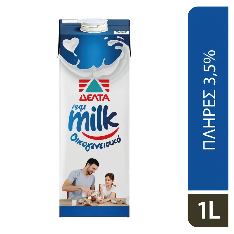ΔΕΛΤΑ MMMILK Γάλα Οικογενειακό Πλήρες 1lt