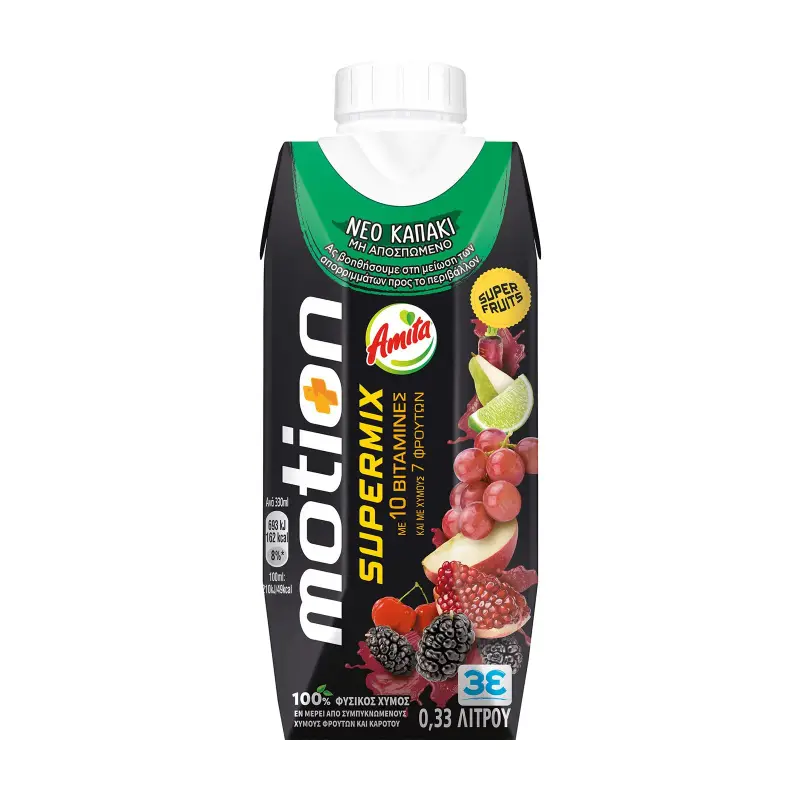 AMITA Motion Supermix Χυμός Φυσικός Super Fruits 330ml
