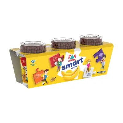 ΔΕΛΤΑ Smart Επιδόρπιο Γιαουρτιού Μπανάνα 3x140g