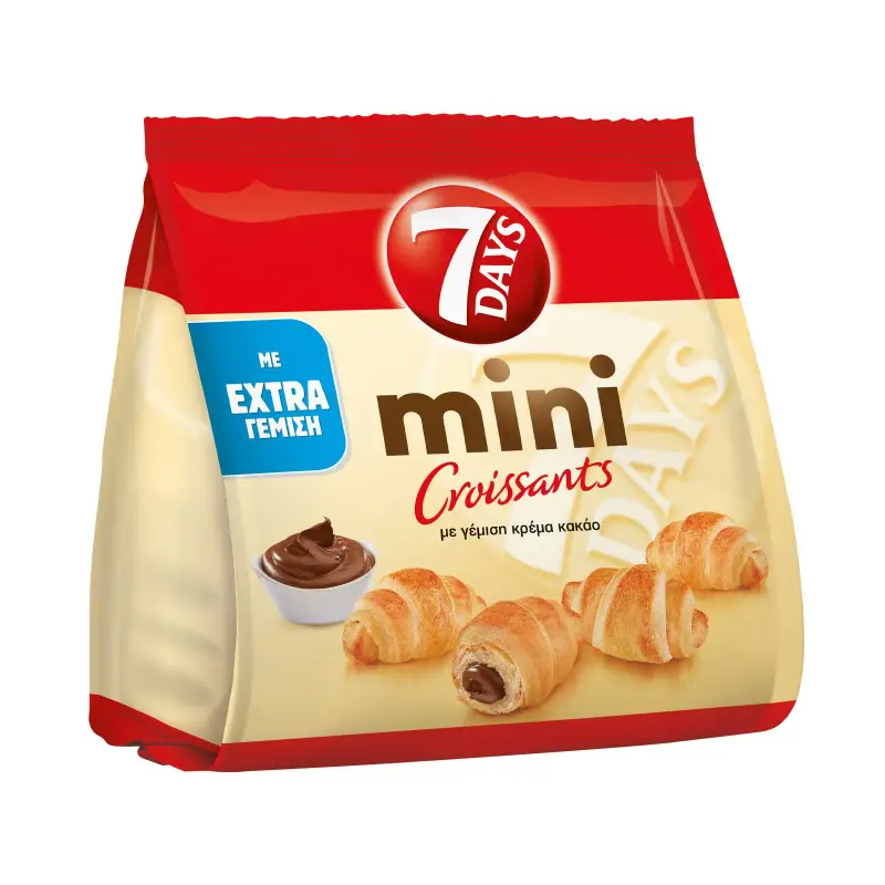7 DAYS Mini Κρουασάν με γέμιση Κακάο 300g