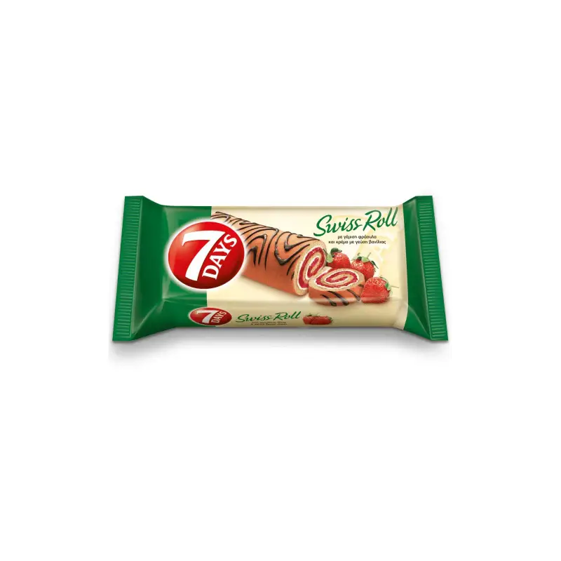 7 DAYS Swiss Rolls Kέικ Φράουλα 200gr