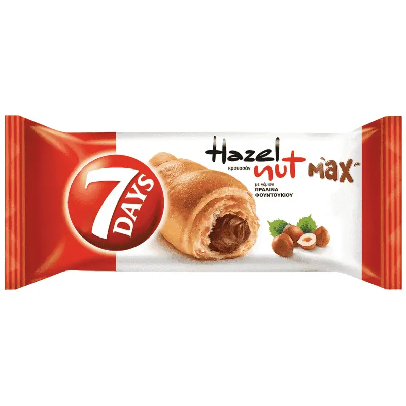 7 DAYS Κρουασάν Max Πραλίνα Φουντουκιού 130g