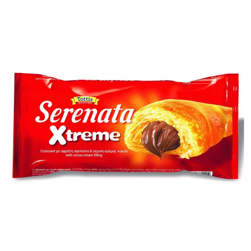 TOTTIS Serenata Xtreme Κρουασάν με Γέμιση Κρέμα Κακάο 250g