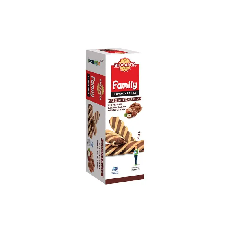 ΒΙΟΛΑΝΤΑ Κουλουράκια Family Διπλογεμιστά 270g