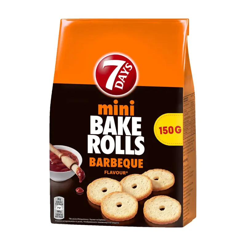 7 DAYS Mini Bake Rolls με γεύση Barbeque 150g