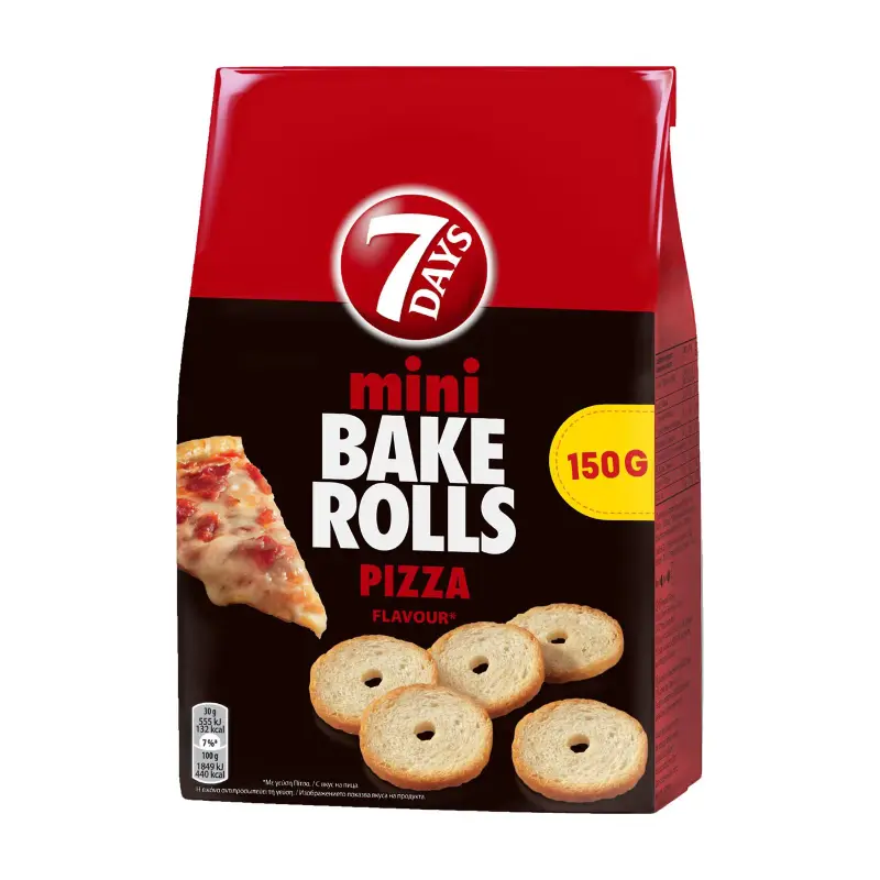 7 DAYS Mini Bake Rolls με γεύση Πίτσα 150g