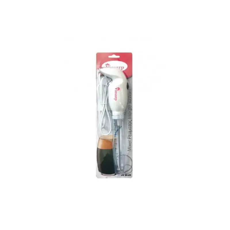 Viosar Μίξερ Χειρός Ρεύματος Μακρύ Λευκό 230V-50-60HZ-30W
