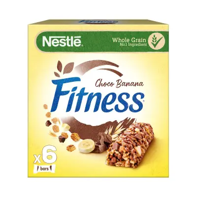FITNESS Μπάρες Δημητριακών Σοκολάτα Μπανάνα 6×23.5g