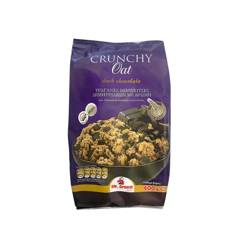 MR.GRAND Crunchy Oat Δημητριακά Dark Chocolate 400γρ
