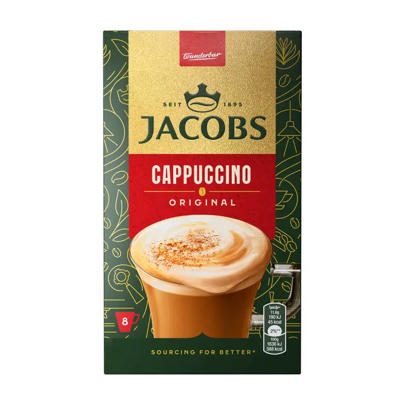 JACOBS Στιγμιαίο Ρόφημα Cappuccino Original 8×11,6g