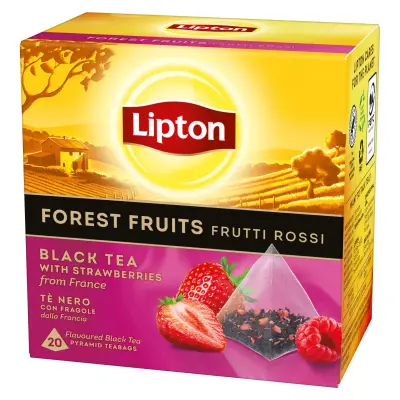 LIPTON Τσάι Μαύρο Φρούτα Δάσους 20×1.7g